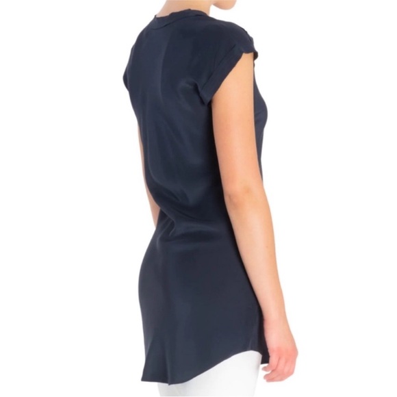 Elaine Kim Rina Silk Bias Tunic in Grey - Picture 3 of 8